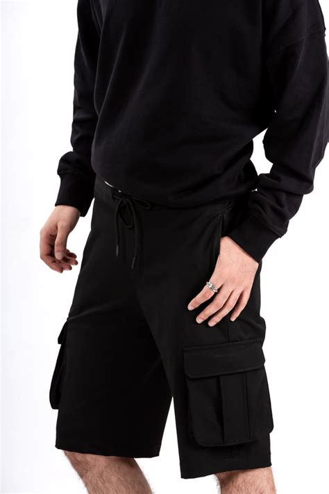 Buy Black Waterproof Cargo Shorts For Men Online In India