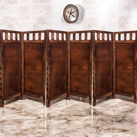 Z.A SAWMIL ART Wooden Room Divider - Privacy Screen, Support Base ...