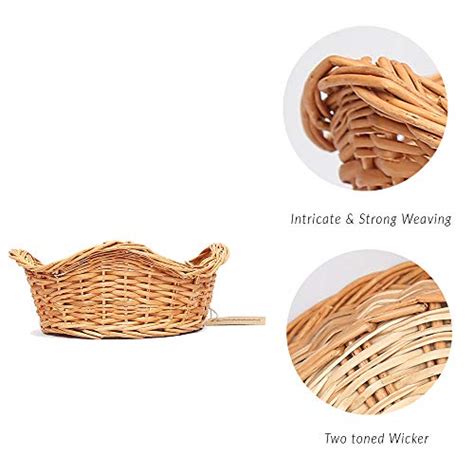 Wicker Wave Round Basket