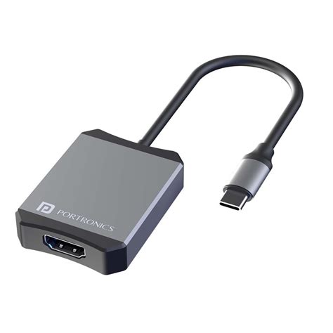 Shop Portronics New Mport X Type-C to HDMI Adapter USB HUB