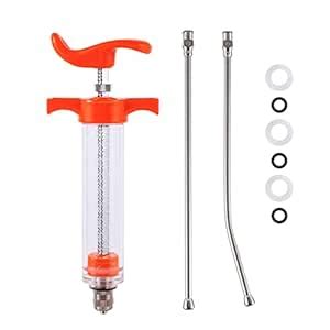 TOHONGADON 20ML Animal Syringe with Adjustable Dose Nut and Feeding ...