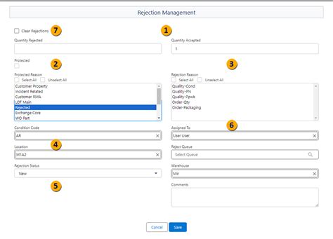 Image result for Add Note for Rejection UI
