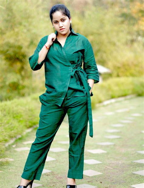 Cotton Green Wrap Coord Set – WeHandlooms