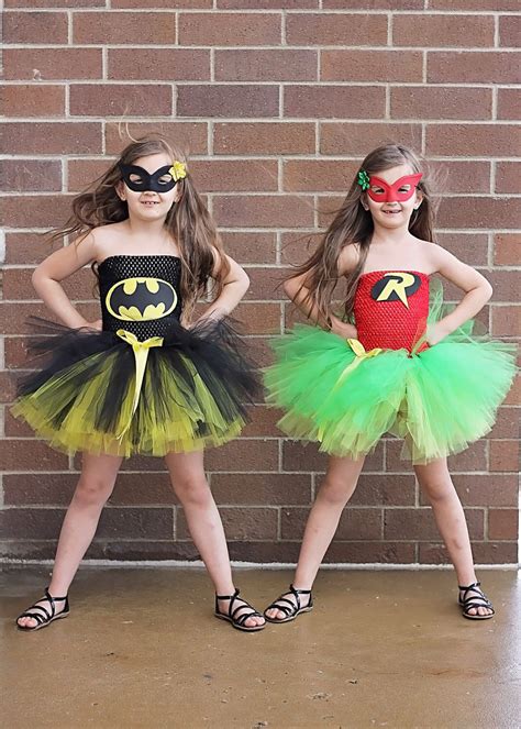 Batman & Robin Tutu Costumes | Girl superhero costumes, Halloween tutu ...