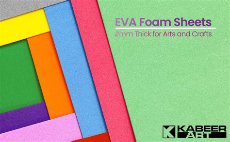 KABEER ART Foam Board Sheet Of 10 Different Colors A4 Size 2Mm ...