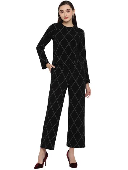 Buy STADO Black woolen Co-ord set at Amazon.in
