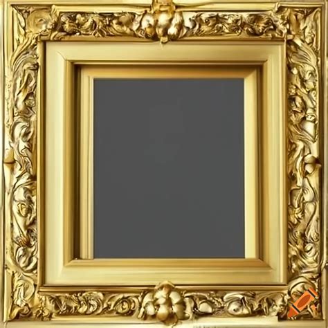 Ornate gold picture frame on Craiyon