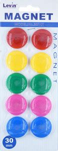 Levin Colorful Transparent Magnet Buttons for Fridge, Magnetic White ...