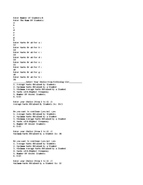 Op2 - Data Structure Lab Code - Enter Number of Students: Enter The ...