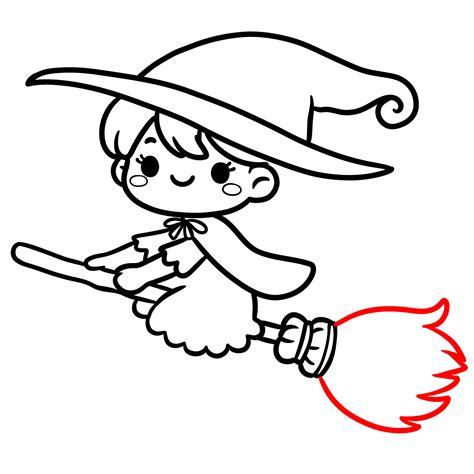How To Draw Cartoon Witch