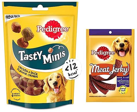 Buy Pedigree Tasty Minis Treats for Adult Dogs, Chicken & Duck Flavour ...