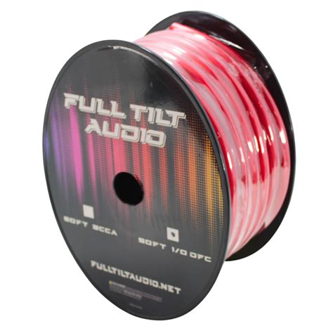 Full Tilt Audio 1/0 Gauge Tinned Oxygen Free Copper Power/Ground Wire ...