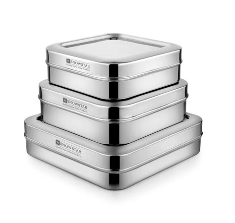 Buy Snowstar High Grade Quality Stainless Steel Food Storage Box ...