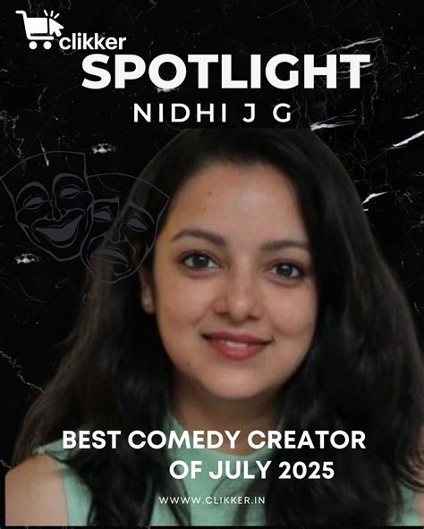 Clikker Spotlight – Nidhi J G