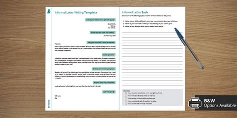 Informal Letter Layout 的图像结果