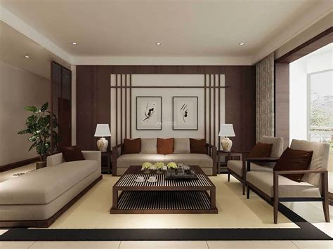 78平米温馨中式风格客厅沙发背景墙设计_装修图片-保障网装修效果图