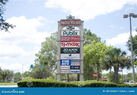 Logo De Argyle Village Shopping Plaza Jacksonville Florida Imagen de archivo editorial - Imagen ...