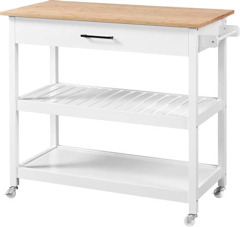 Yaheetech 40 Width Kitchen Island Cart on Wheels, 3 India | Ubuy