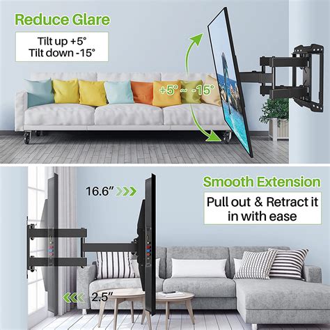 Buy USX MOUNT Full Motion TV Wall Mount for 26-60 Flat Screen TV ...