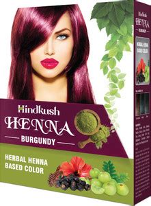 Hindkush Burgundy Herbal Henna Based Hair Color , Burgundy - Price in ...