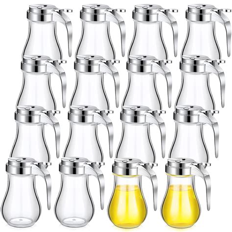 Buy Mimorou 16 Pack Syrup Dispensers Glass Bottle Pancake Syrup ...