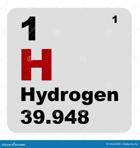 Hydrogen symbol - tolfyellow