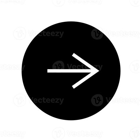 right arrow in black round shape icon 22153047 PNG