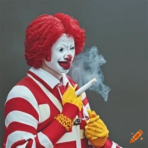 Ronald Mcdonald Joker Memes Satirical Image Of Ronald McDonald Smoking