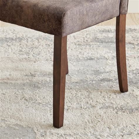 Buy Helios Casper Set of 2 Fabric Dining Chairs - Brown from Home ...