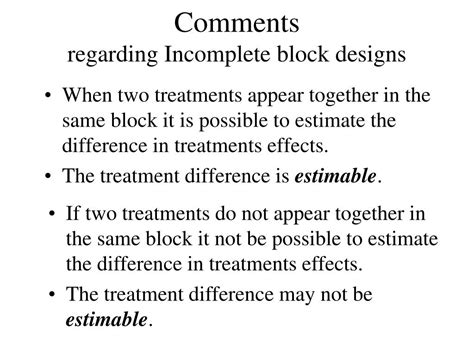 Image result for Incomplete Block Design Example