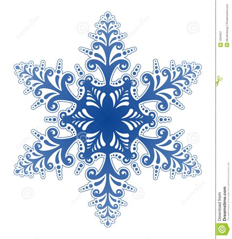 Dekorativer Schneeflocke-Verzierung-Vektor Vektor Abbildung ...