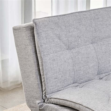 Buy Claudia Fabric 3-Seater Sofa Bed cum Lounger - Grey from Home ...