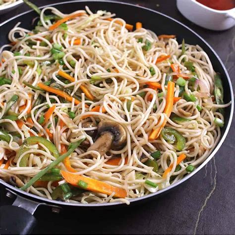 Veg Hakka Noodles With Spaghetti at Deloris Colvin blog