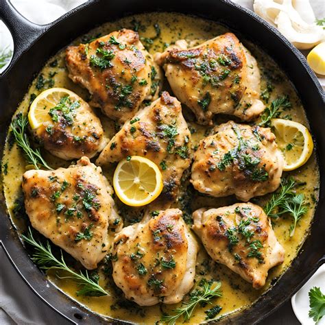 Herb Garlic Butter Chicken Thighs Recipe | Cheff Recipes