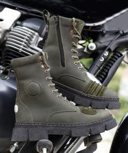 bacca bucci SINISTER Oil Pull-Up leather combat boots for Men With ...