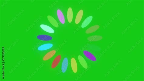 Animation Of Loading Circle Icon, Loading Spinner Icon Animation Green ...