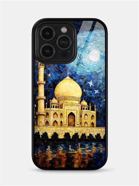 Starry Night Taj Mahal - iPhone 15 Pro Max Glass Cover - Buy Online in ...