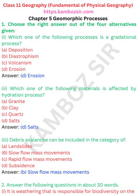 Geomorphic Process Class 11 Prepp IAS 的图像结果