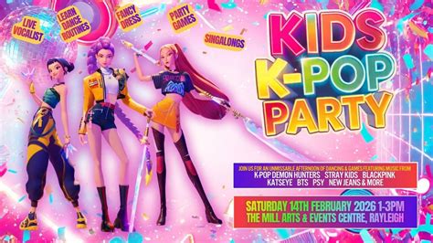 Kids K-Pop Party - Rayleigh, Mill Arts & Leisure Centre, Thundersley ...