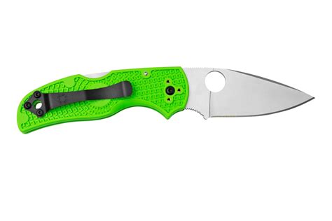 Spyderco Native 5 Salt, Green FRN, LC200N, C41PGR5 pocket knife ...