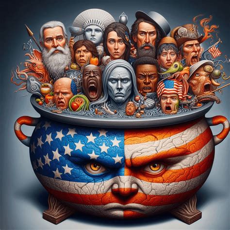 Great American melting pot : r/weirddalle