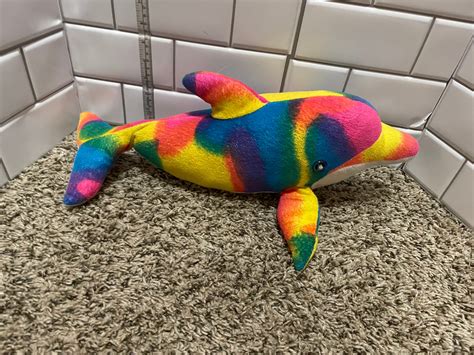Rainbow Dolphin Plush Rainbow Dolphins Dolphins Cute Dolphin Rainbow