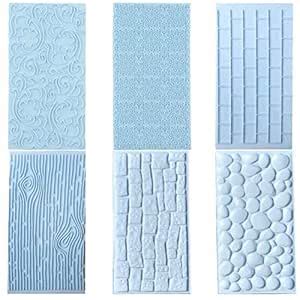 Buy Valink 6 Piece DIY Chocolate Icing Sugar Texture Emboss Baking Mold ...