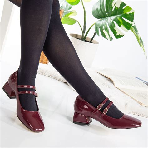 Mary Jane Shoes, Cherry Red May Janes, Burgundy Mary Janes, Dark Red ...