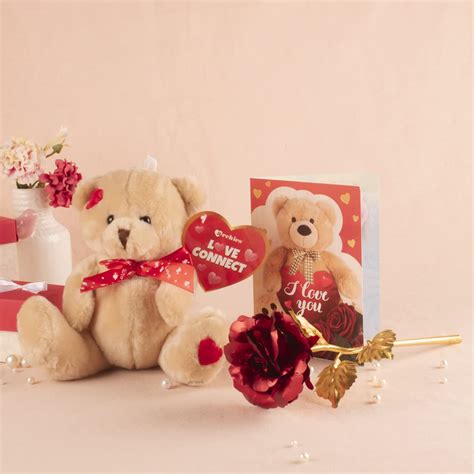 ARCHIES VALST10 Artificial Rose & Card Gift for Girlfriend, Boyfriend ...