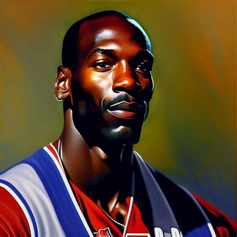 Lexica - Portrait of michael jordan by Claude Monet