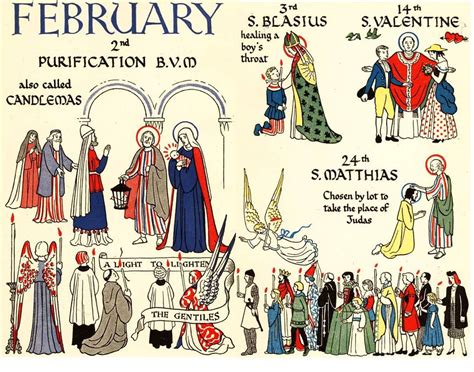 Catholic Calendar Of Saints And Feast Days - prntbl ...