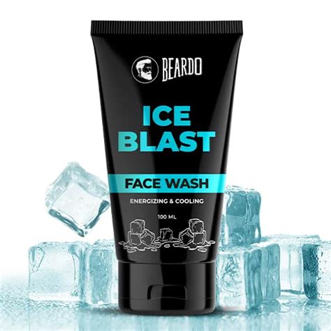 BEARDO Ice Blast Menthol cooling Facewash designed with cool lock ...