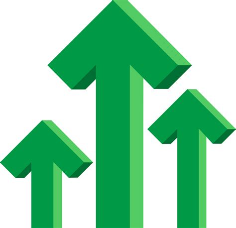 Green Up Arrows Icon Sign Symbol 12377769 PNG