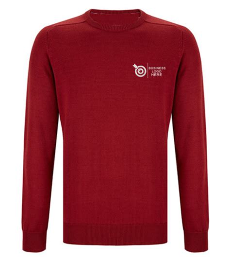 Red Round Neck Sweater | Buy personalized sweater in bulk on ...